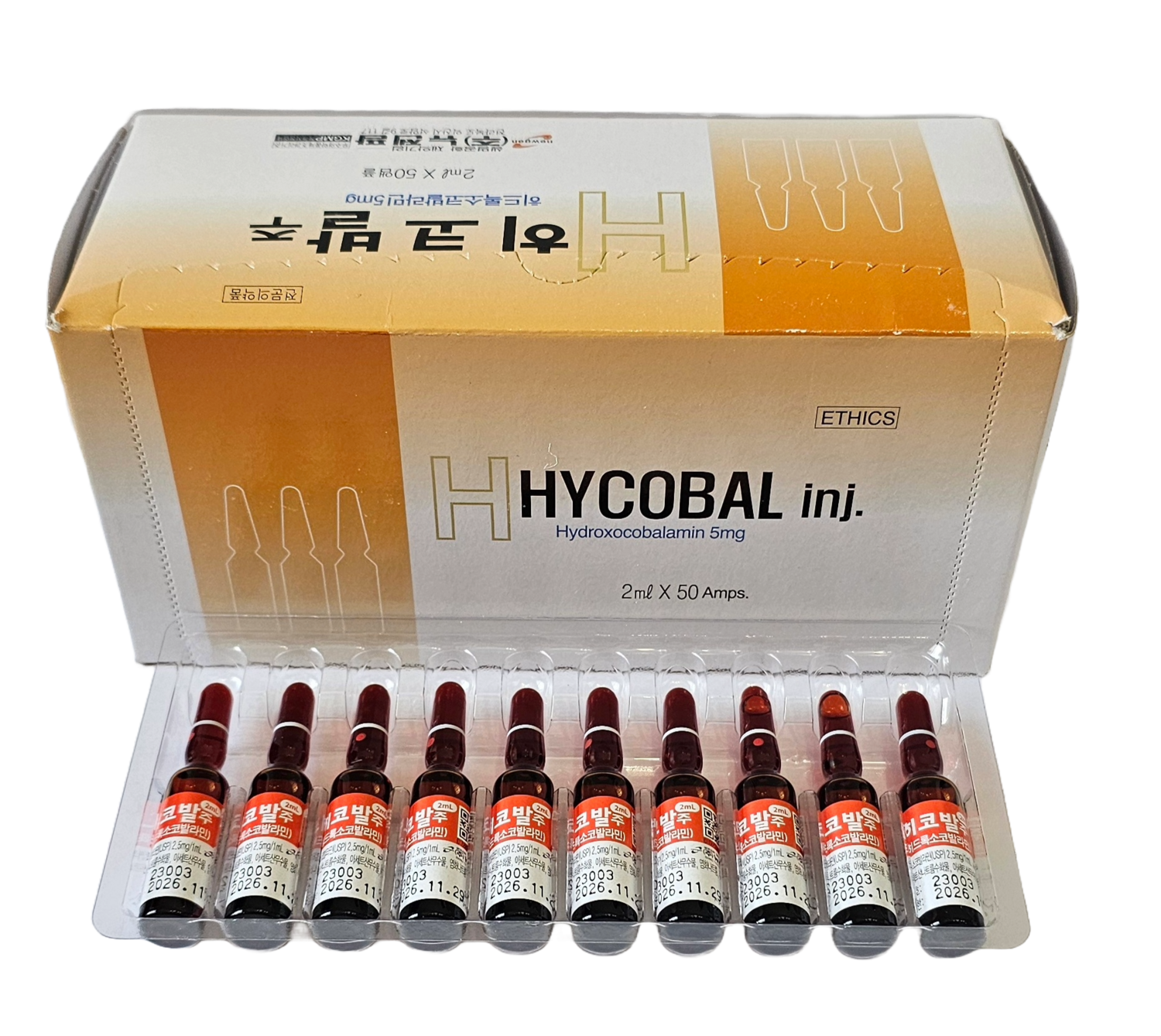 HYCOBAL,Vitamin B12 (50x2ml) IV- IM