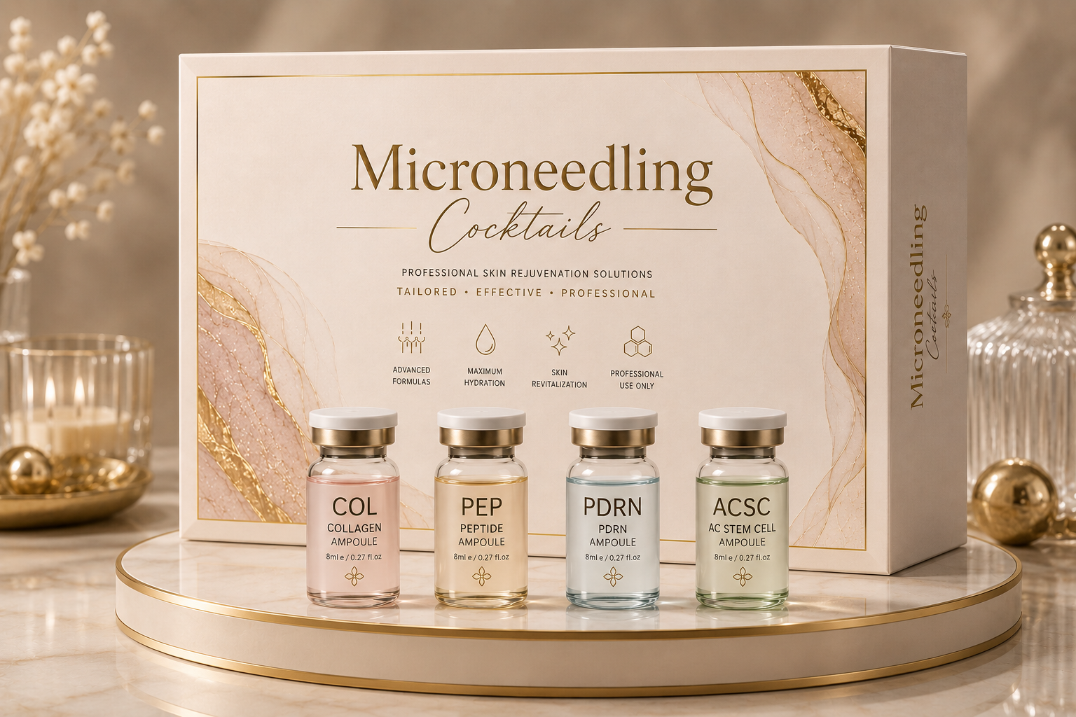 Microneedling Cocktails ( Col +PEP +PDRN + ACSC)