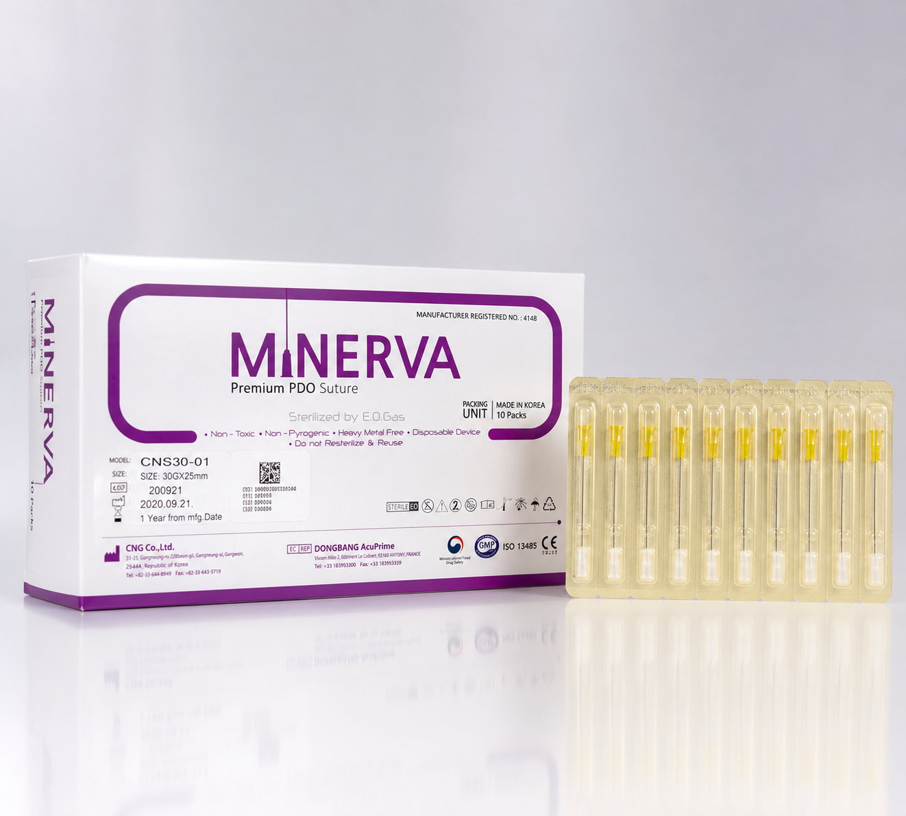Minerva PDO Threads Face Lifting CNS30-01 (20 pcs, 30G-25MM)